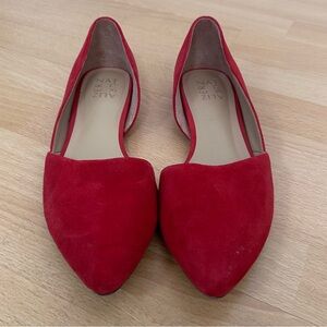 Naturalizer Samantha d’orsay flat, Red, 9 Wide, good condition